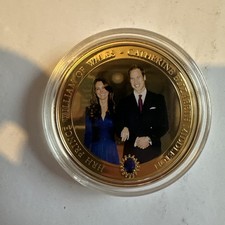 Cook Islands 2010 1 Dollar Coin Featuring William and Kate