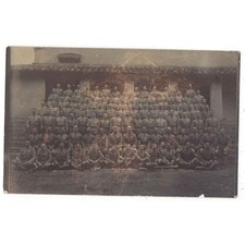 Group of British Soldiers in Khaki Uniform RP Postcard, Unused