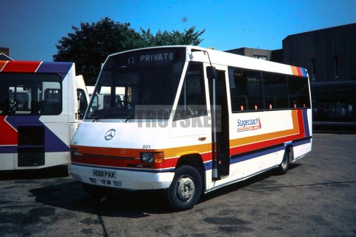35mm slide stagecoach - stagecoach, mercedes