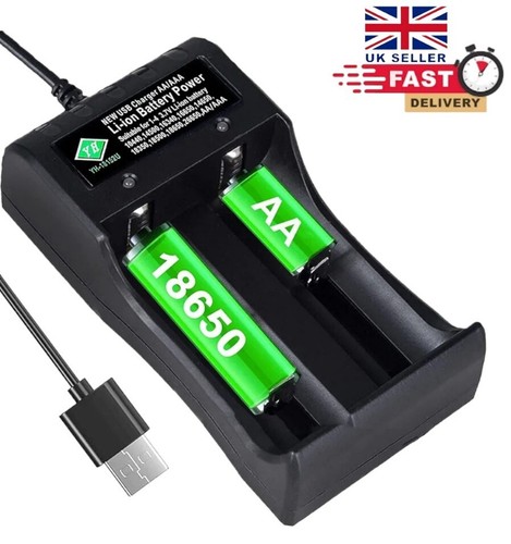 Usb battery charger 2 - 3.7v,