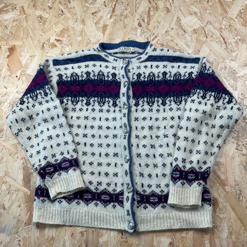 Vintage bean cardigan cream - cardigan,