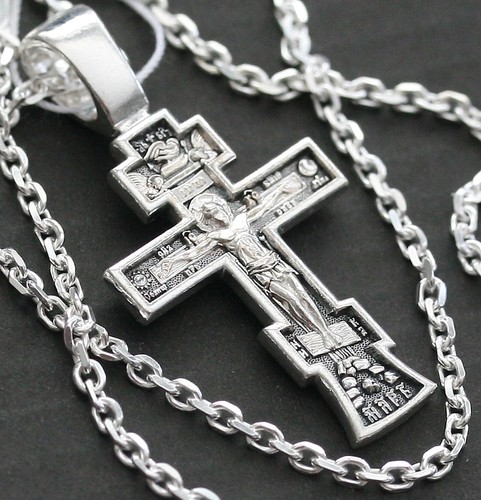 Baptism cross necklace anchor - cross,