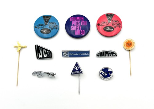 Car badges and pins - and, vintage