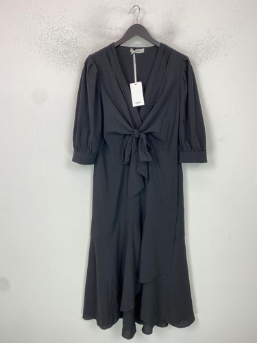 Grace karin black midi - black, dress