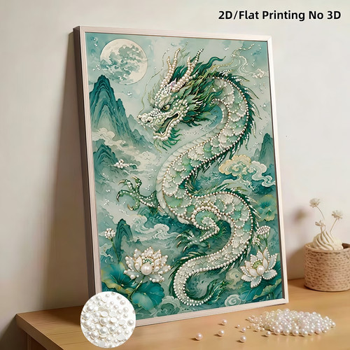 Moon dragon diy - moon, pearl