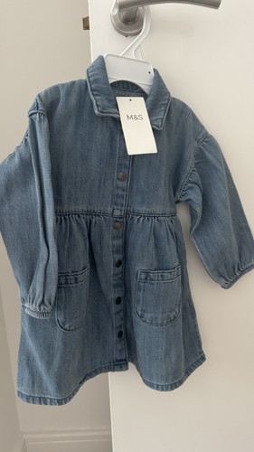 Girls blue denim shirt - denim,