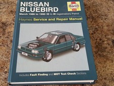 NISSAN BLUEBIRD T12 T72 1.6 1.8 2.0 PETROL (1986-90) SERVICE & REPAIR MANUAL
