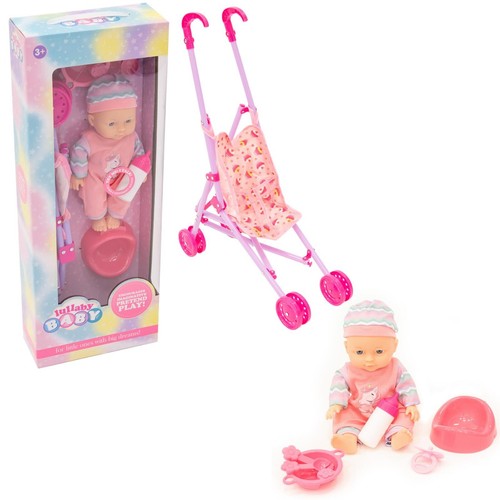 Lullaby baby doll pram - lullaby,