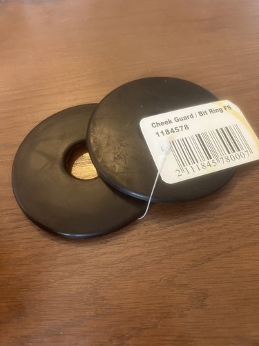 Rubber bit guards cheek rings - bit,