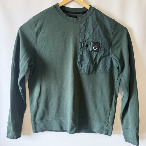 Strum green pocket crewneck - strum,