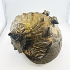 Vintage Brass Conch Sea Shell