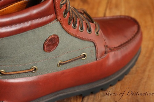 Timberland brown leather green - leather,