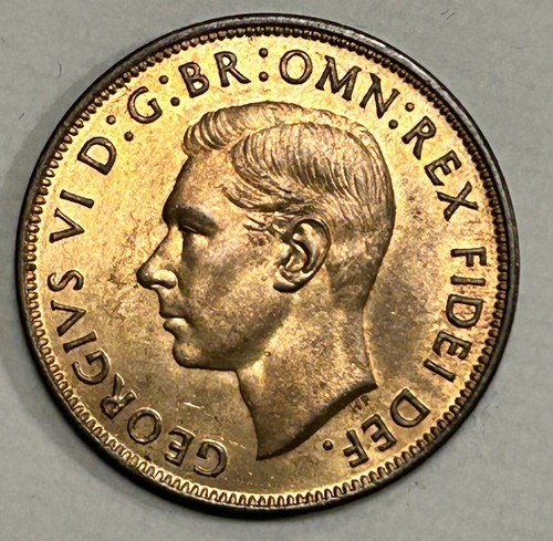 1951 george copper penny - 1951, vi