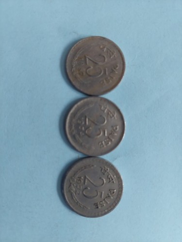Indian paise coins 3 - 25, x