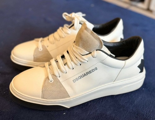 Dsquared2 white leather with - white,