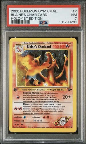 Blaine charizard 1st - charizard,
