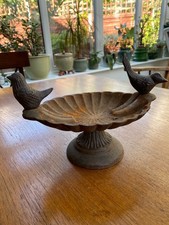 Vintage Cast Iron Bird Bath