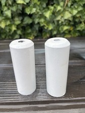 White Old School BMX 10mm Bolt Through Stunt Pegs