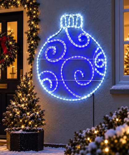 Christmas bauble rope light - christmas,