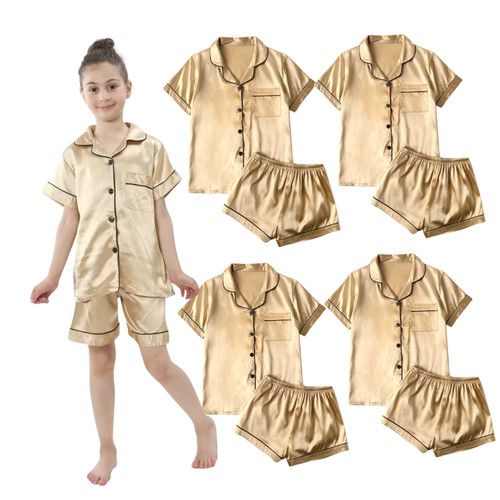Joblot gold satin short - gold,