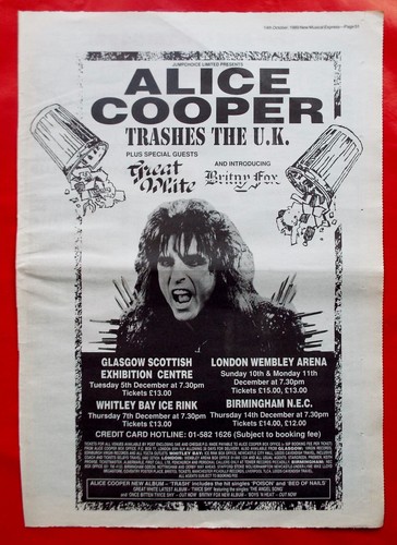 Alice cooper trashes the - alice,