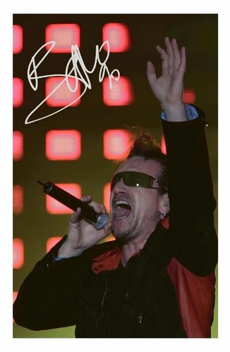 Bono autograph signed - u2,