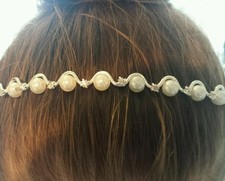 Pearl/Diamante Ivory Wavy