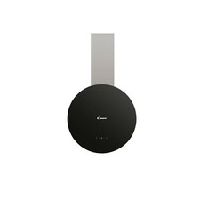 CANDY 60cm Decorative Chimney Cooker Hood - Black Glass