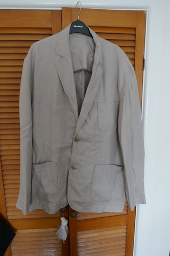 Mens linen jacket - mens, "safari