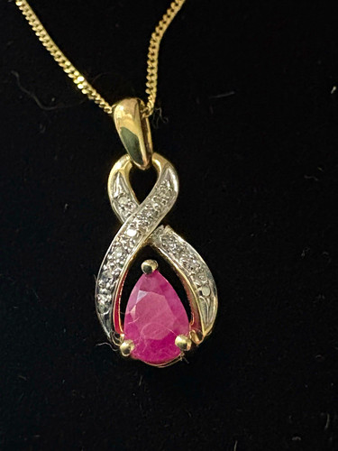 9ct yellow gold ruby - yellow, &