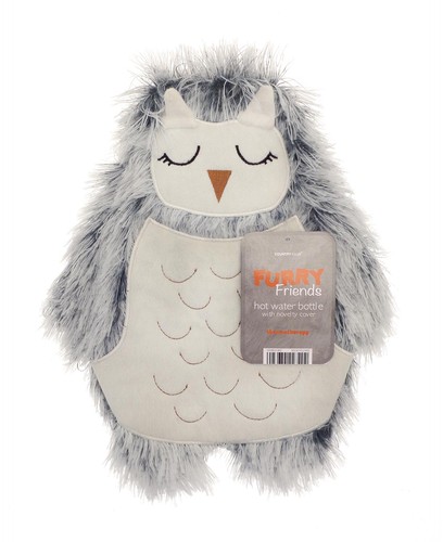 Hot water bottle animal furry - water,