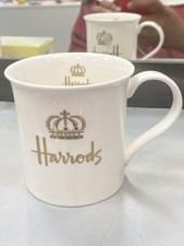 Harrods Crown Cup Mug Bone