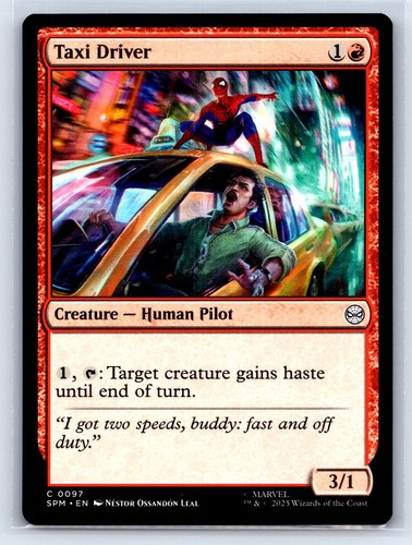 Taxi driver marvel s - driver, c