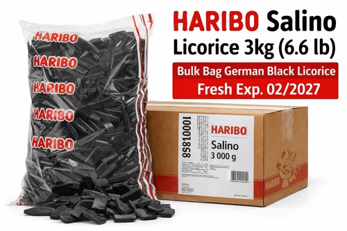 Haribo salino licorice 3kg - licorice,