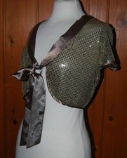 F+F, Ladies, Girls, Gold, Party, Cover, Bolero, size 10 (15-16-17 years)
