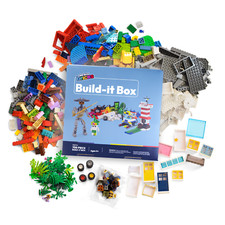 Build-it Box | 700+ Pre-Loved LEGO® Bricks, Parts & Pieces + 5 Minifigures