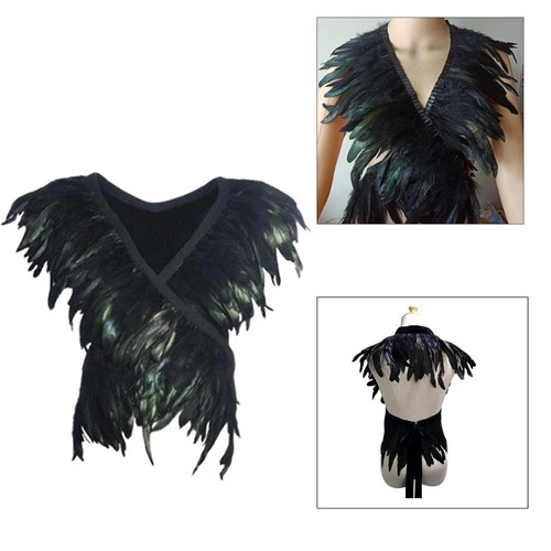 Artificial feather shrug shawl - artificial,