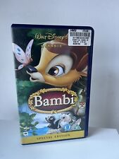 Vintage Walt Disney's Classic ' Bambi ' Special Edition Film VHS Video Deer