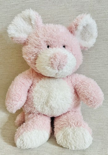 Mouse plush soft toy pink - plush,