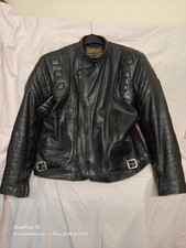 Leather motorbike jacket - leather,