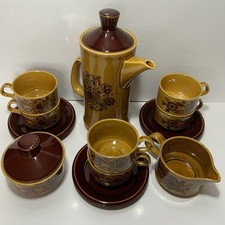 Retro Coffee Service Palissy ‘Sierra’ Royal Worcester Company VTG 1970s READ!!!!