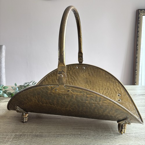 Vintage solid brass firewood - solid,