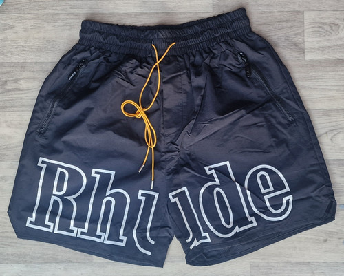 Rhude men logo swim shorts - men's,