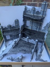 WARHAMMER 40000 40K TERRAIN SCENERY SCI FI INDUSTRIAL RUINS PAINTED 32MM SCALE
