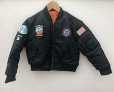 Top gun flight bomber jacket in black age 5-6 years