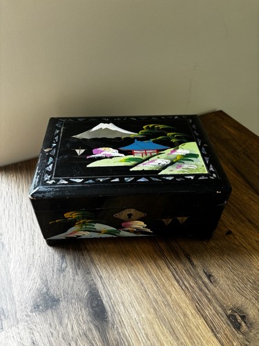 Vintage japanese black lacquer - japanese,