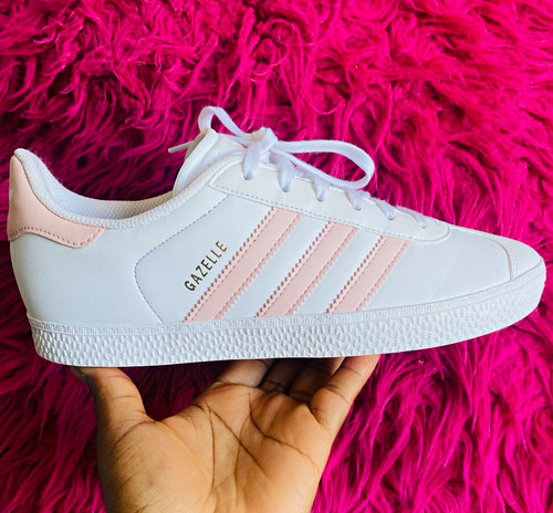 Adidas gazelle white pink - adidas,