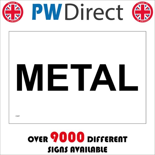 Sign metal waste recycling - sign,