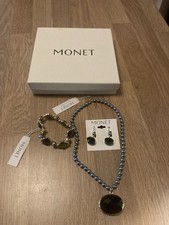 Monet Set Necklace/Bracelet/Earrings New In Box