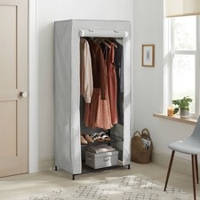 30" Double Rod Fabric Covered Wardrobe - Brightroom